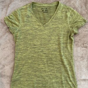 Eddie Bauer Free Dry V Neck Short Sleeve Shirt